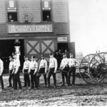 Hose Company #1. Fire house on North Washington Ave. between Second and Third Streets. Circa 1890.